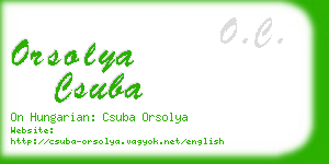 orsolya csuba business card